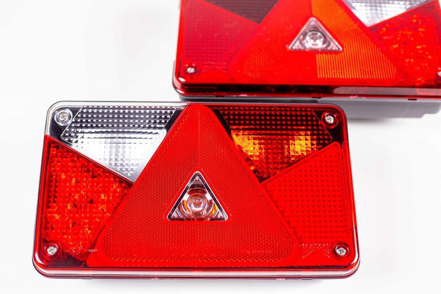 ASPÖCK Anhänger Beleuchtungsset MULTIPOINT V Rückleuchten Links rechts 12 V LED und Glühbirne ADR Zone 2 IP54 mit MANTES Kabelbaum 7 m 13 polig Bajonett 5 Pin für PKW Anhänger