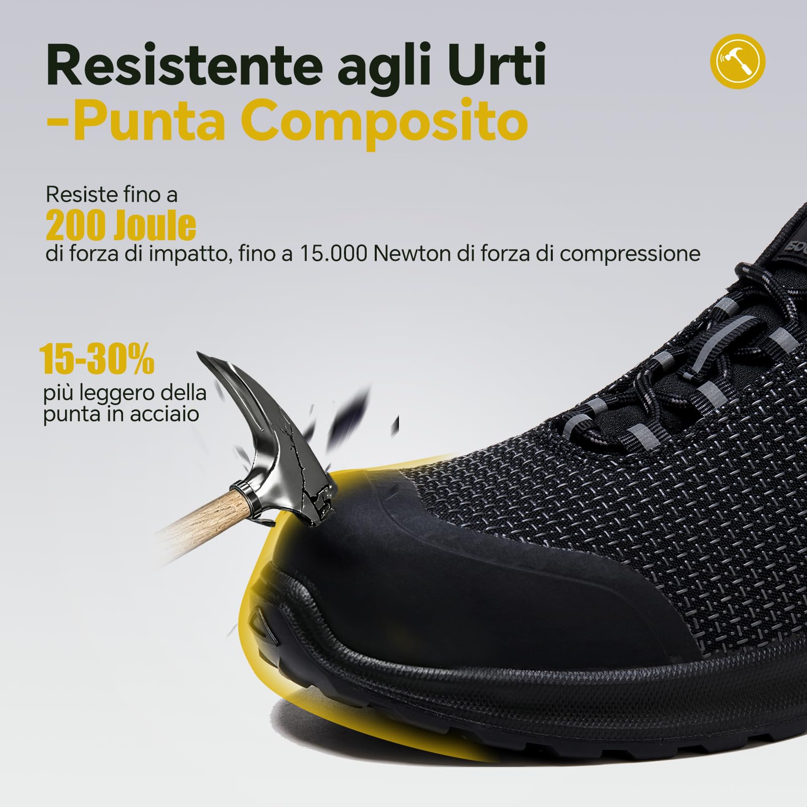 ISOOUS Scarpe Antinfortunistiche Uomo Donna S3S ESD SRC Impermeabile