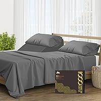 Vista 52 de Mayfair Linen Sábanas de 100% algodón egipcio tamaño individual, juego de sábanas de 1000 hilos de algodón egipcio, 3 piezas (blanco) con bolsillo