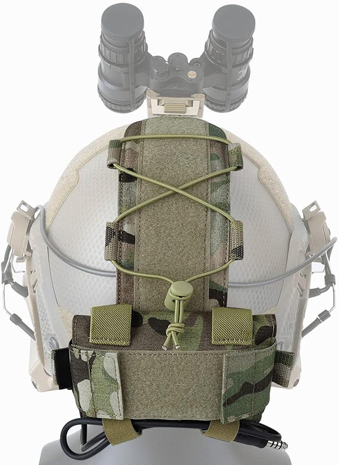 KRYDEX MK1 Tactical Helmet Battery Pouch Counterweight Helmet Battery Case with Hook Loop