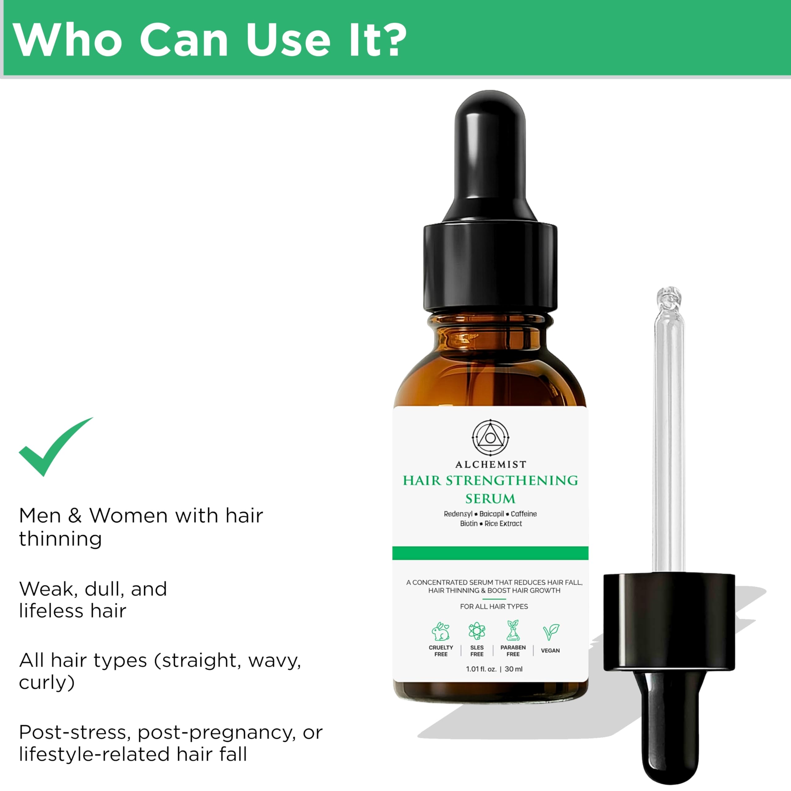 Buy Alchemist Hair Strengthening Serum for Men & Women | 5
