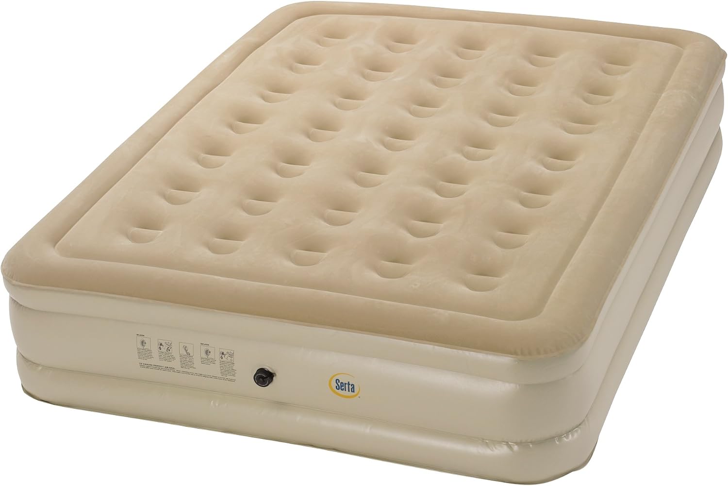 Serta Basic Raised Air Mattress with External AC pump