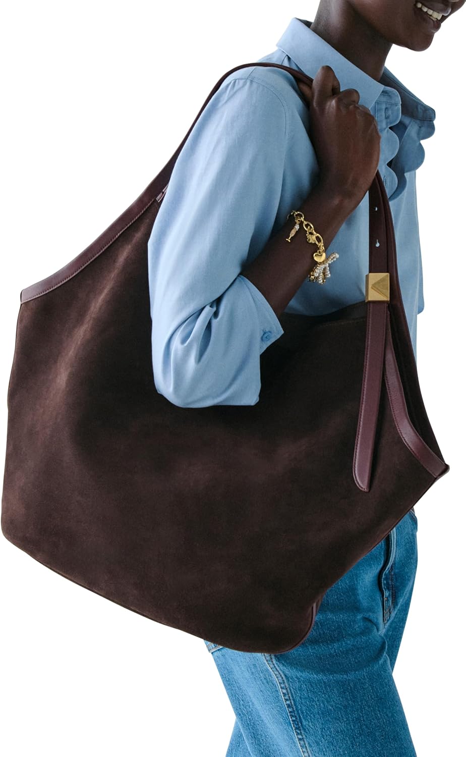 kate spade new york Deco Suede Extra Large Tulip Tote - Image 5