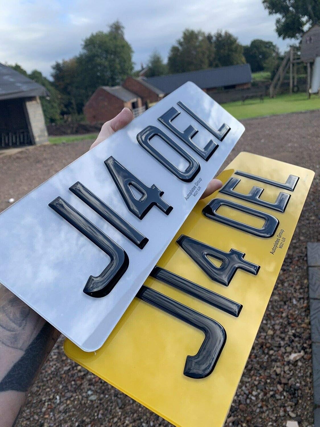 APG SHORT NUMBER PLATES SMALL REG GEL NUMBER PLATES BLACK 3D GEL 5 Or 6