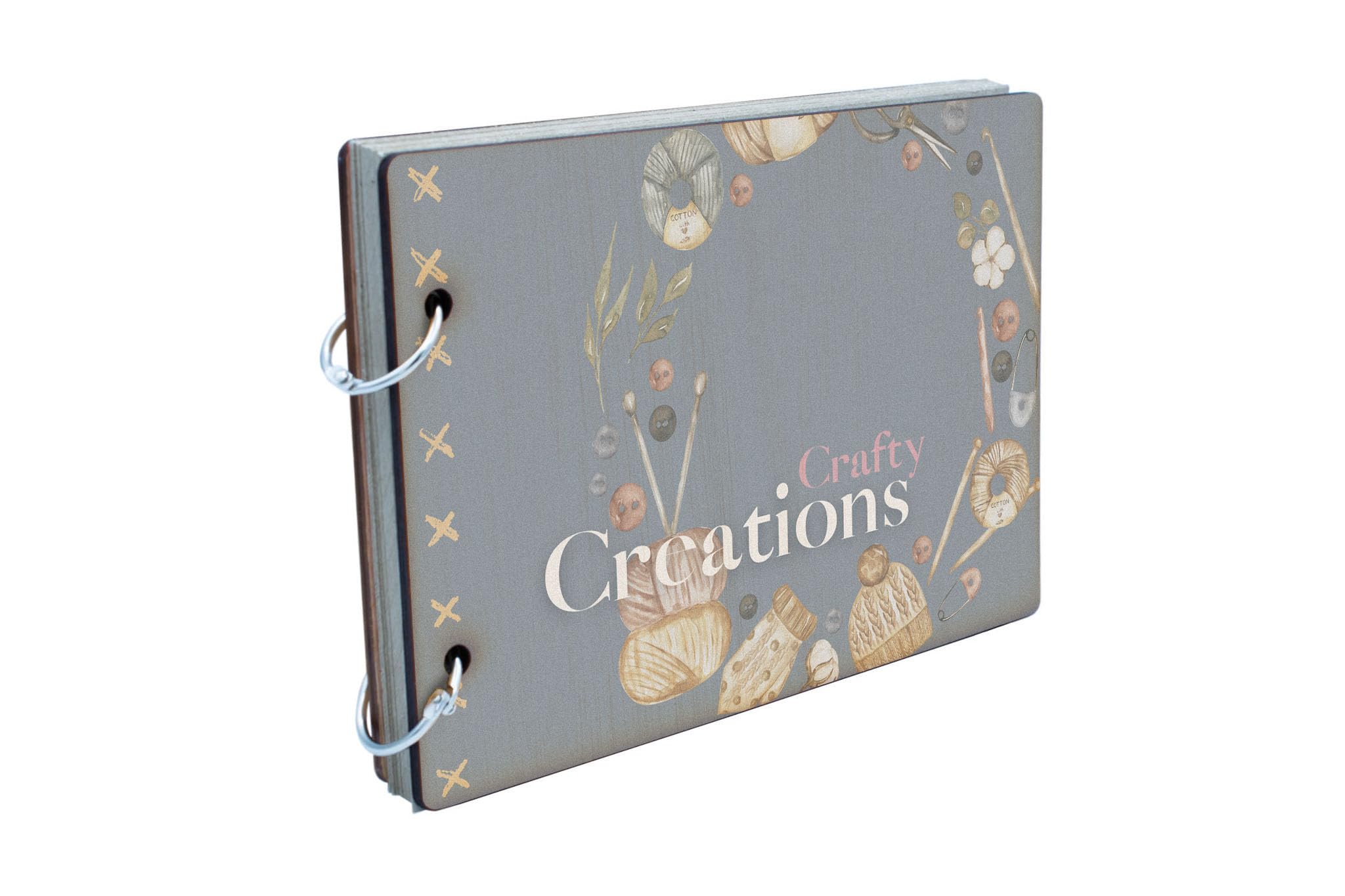 Crafty Creations - Álbum de recortes hecho a mano.