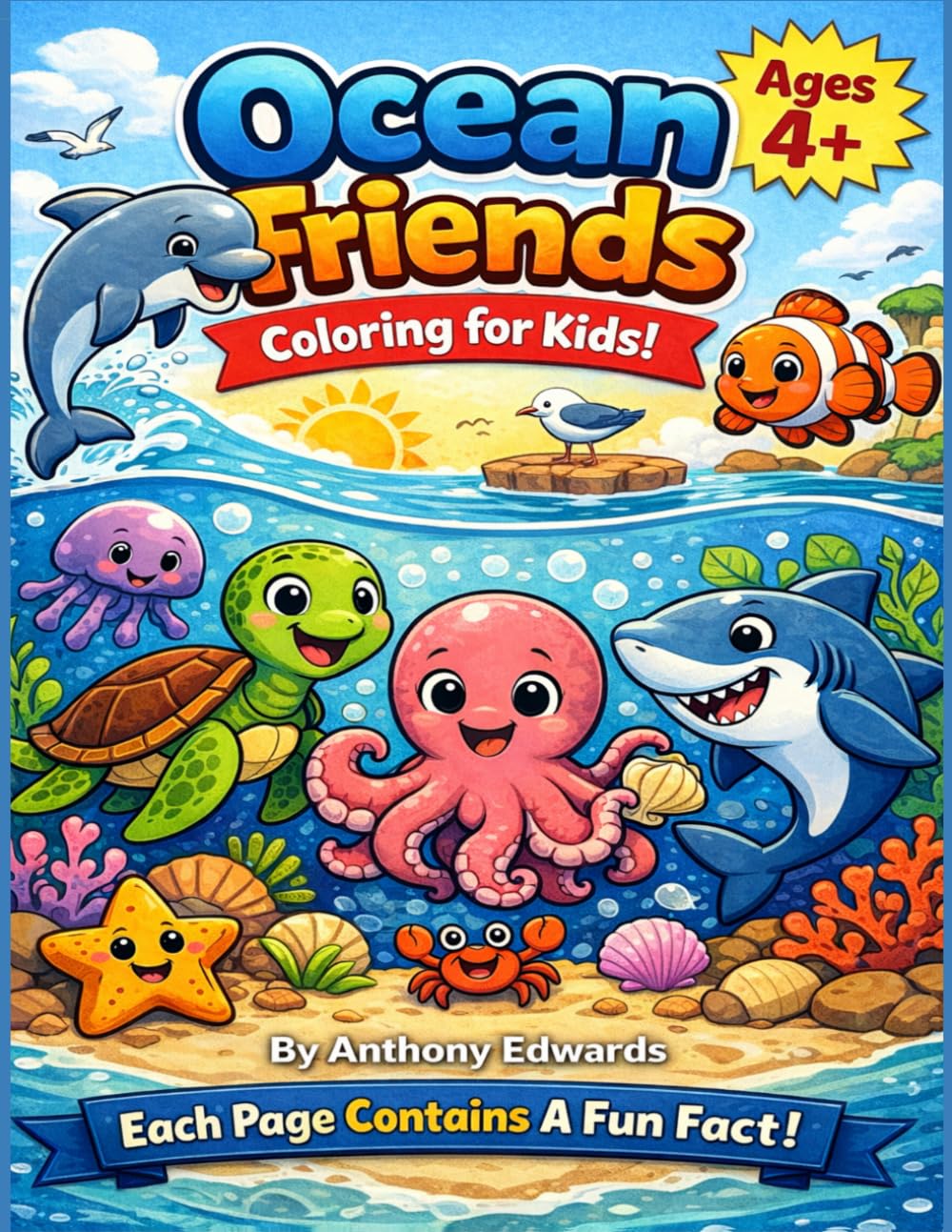 Ocean Friends Coloring for Kids!