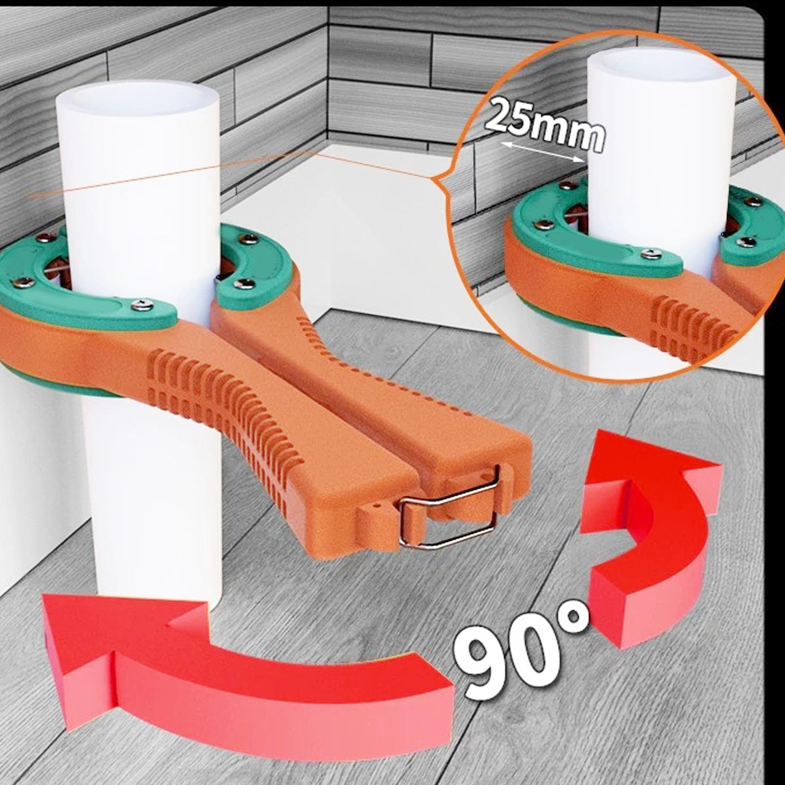Tagliatubi Compatto in PVC per Tubi Fino a 75 Mm