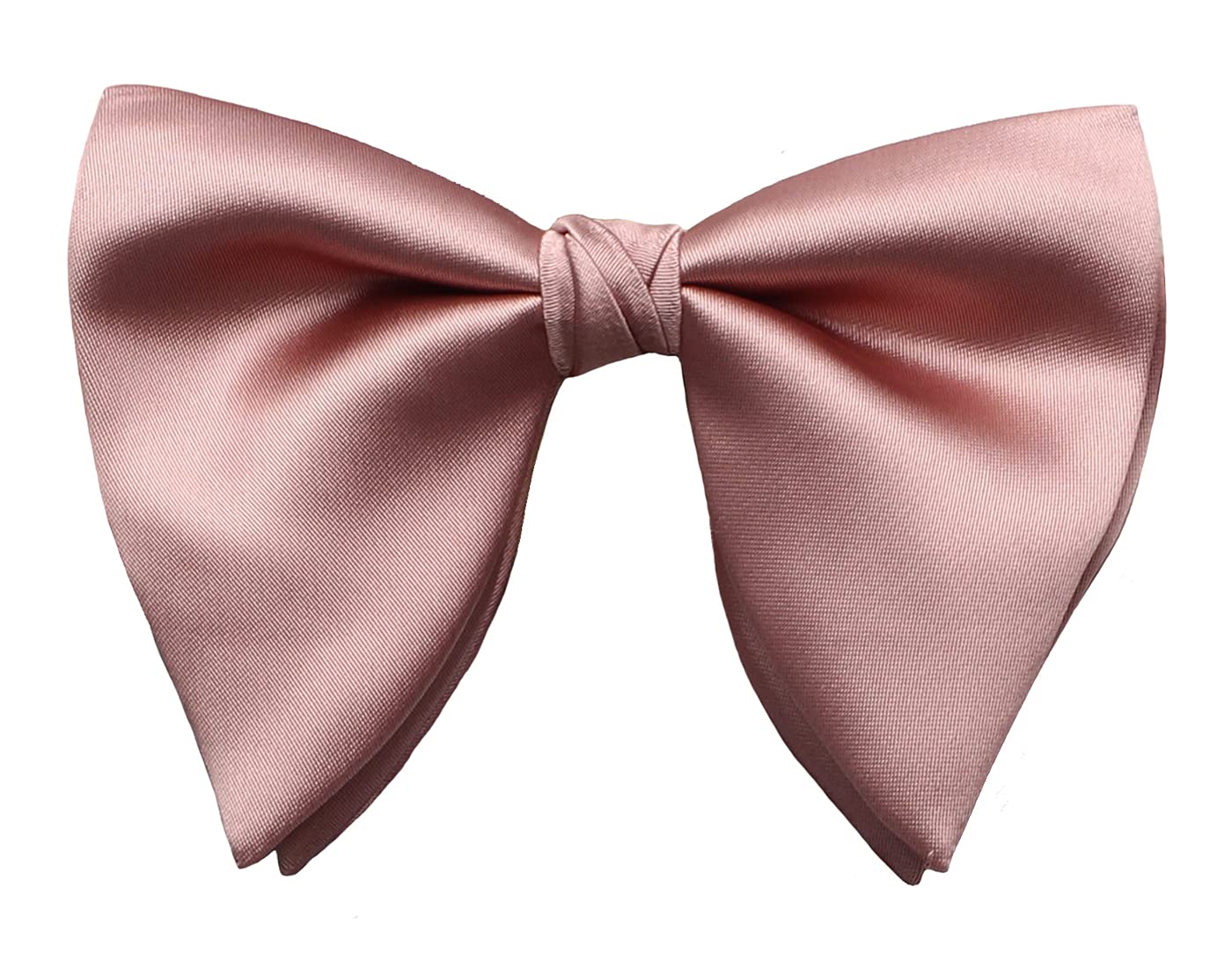 Mens Oversized Satin Silk Bow Tie Solid Color Formal Tuxedo Big Bowtie