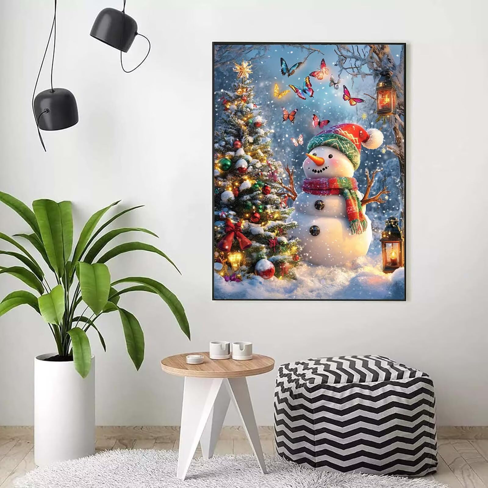 Peinture Numero Adulte arbre de Noël, Activité Manuelle 70x90cm j0-375