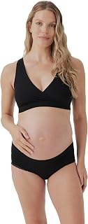 Organic Cotton Maternity Nursing Bralette for Breastfeeding - Stretchy, Wireless