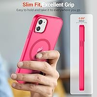 Vista 838 de SUPFINE - Funda magnética para iPhone 13 Pro Max (compatible con MagSafe), (protección contra caídas de grado militar de 10 pies), delgada, Negro