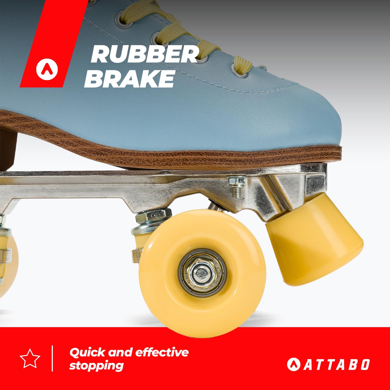 ATTABO Patines de Ruedas Cascada para Mujer Talla 36-41 EU Caña de Piel sintética Ventilación Chasis de Aluminio ABEC-7 Ruedas 82A Protección de Dedos Frenado Seguro Ajuste Preciso Color Azul