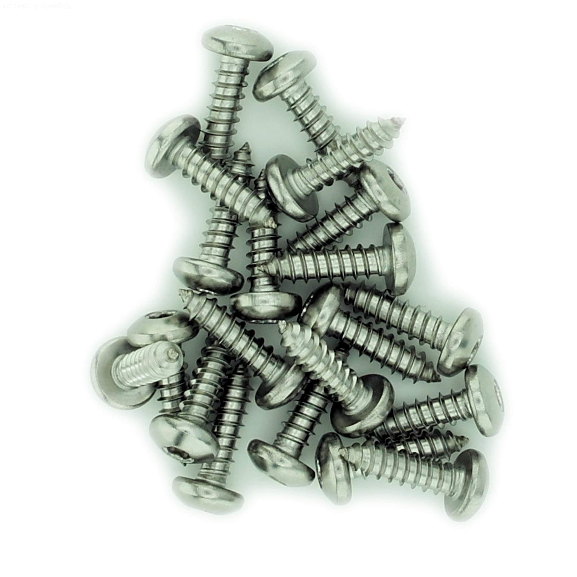 Singularity Supplies No.14 X 1.5 (6.3Mm X 38Mm) Tx Pan Self-Tapping Screw - Stainless Steel (A2) (Pack Of 20)