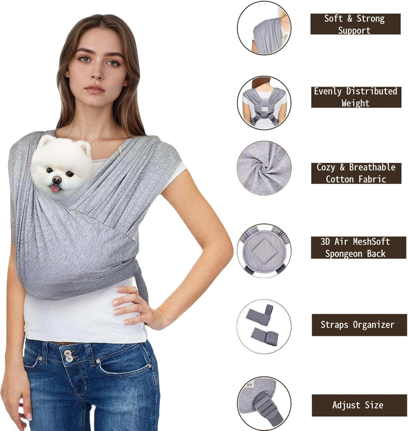 Comfort on the Go: Review of the Grey Dog Carrier Sling for Small & Medium Pets