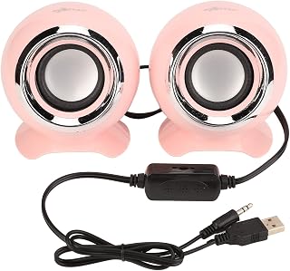 BigKing USB Computer Speaker, USB Computer Speaker 3.5mm Interface USB 5V Input Stereo Surround Sound Laptop Speakers for USB Laptop PC