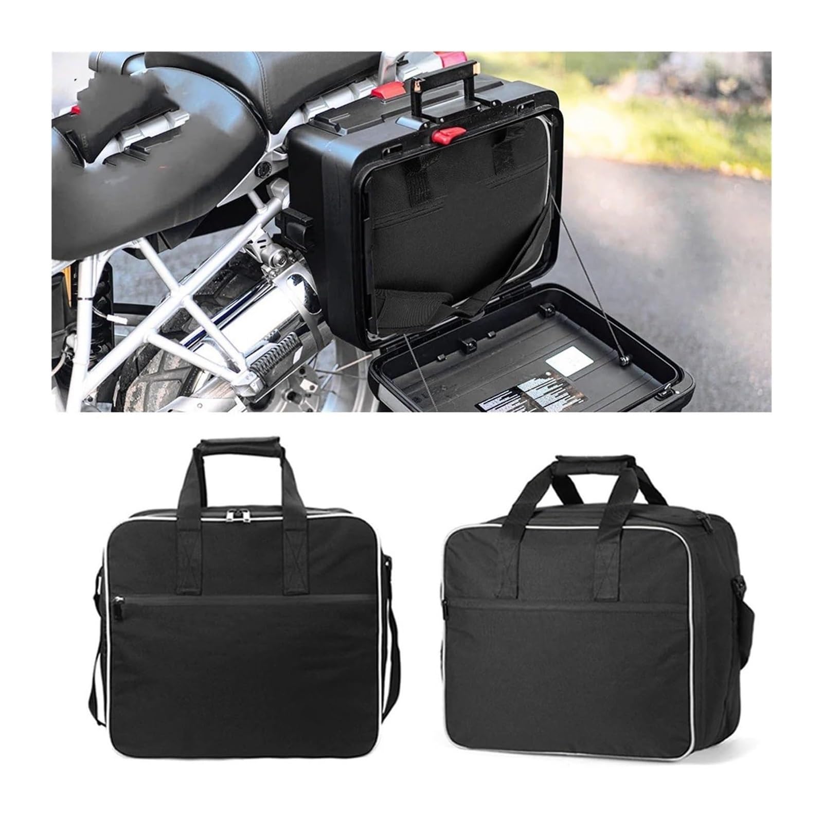 Per Moto Per BMW Per R1200GS LC Per R1250GS Per Adventure R Moto Nero Borsa Laterale Interna Per Motore Borsa Laterale(1pc Top Bag)