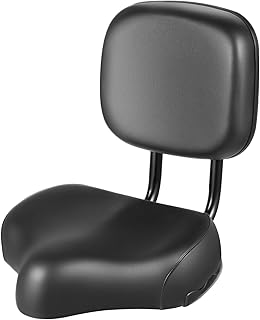 Oversized Tricycle Seat with Backrest, Wide Bicycle Saddle and High-Elasticity Sponge, Outdoor,Ergonomic Design for Adult Trike Bike