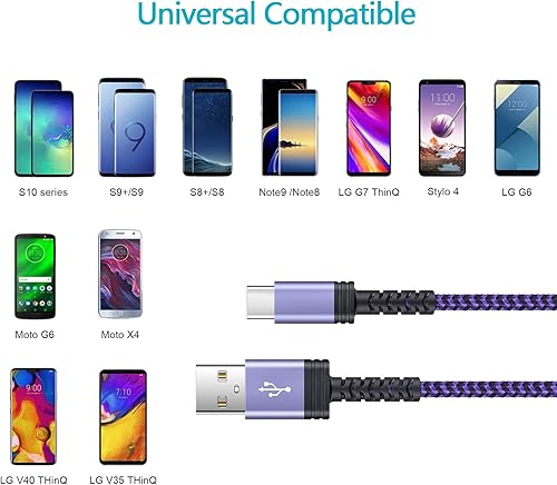 Miniatura 7 de Cable de carga rápida para Moto G Stylus 5G /G Power 2021/G Play 2021/G Fast /E20/One 5G Ace/G10/G30/G60S/G100/G 5G Plus/G9 Power/G8 Play/G7 G6 Plus