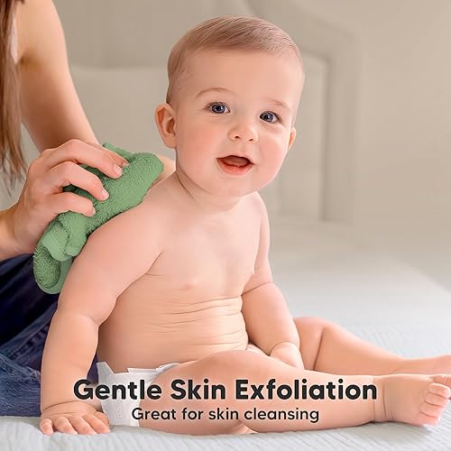 Miniatura 172 de Paquete de 6 paños para bebé, viscosa suave y absorbente de bambú, para bebés, niños, niños pequeños, toallas de baño para recién nacidos, suaves