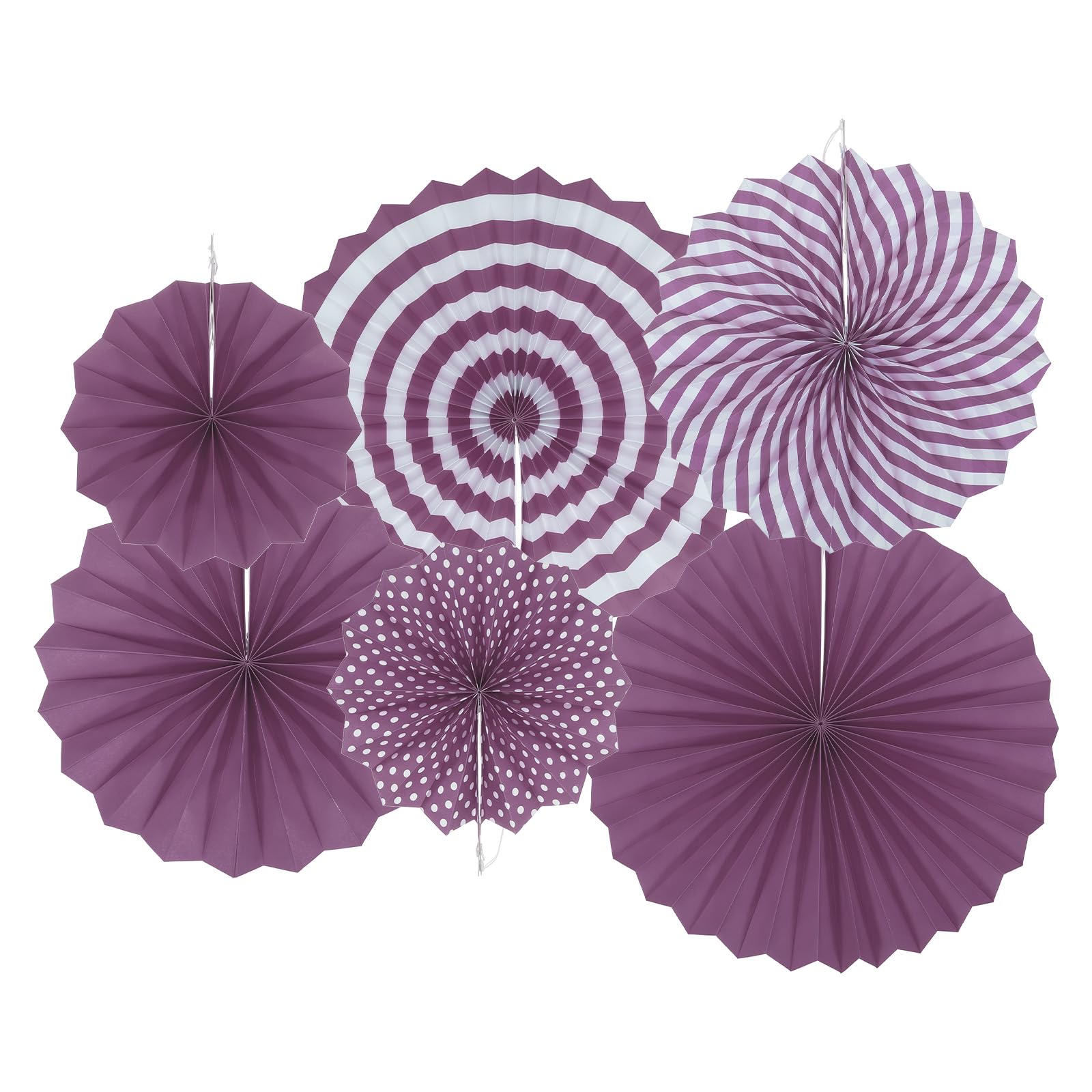 QUARKZMAN Set Decorazione Con Ventagli Di Carta Da Appendere – 6 Pezzi (Giallo), 3 Dimensioni Diverse, Per Feste, Matrimoni, Compleanni, Decorazione Casa