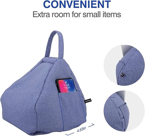 Miniatura 5 de MoKo Soporte de almohada para tablet, almohada de regazo para cama, sofá, soporte de cojín suave, regalo de Navidad para teléfonos tabletas de hasta