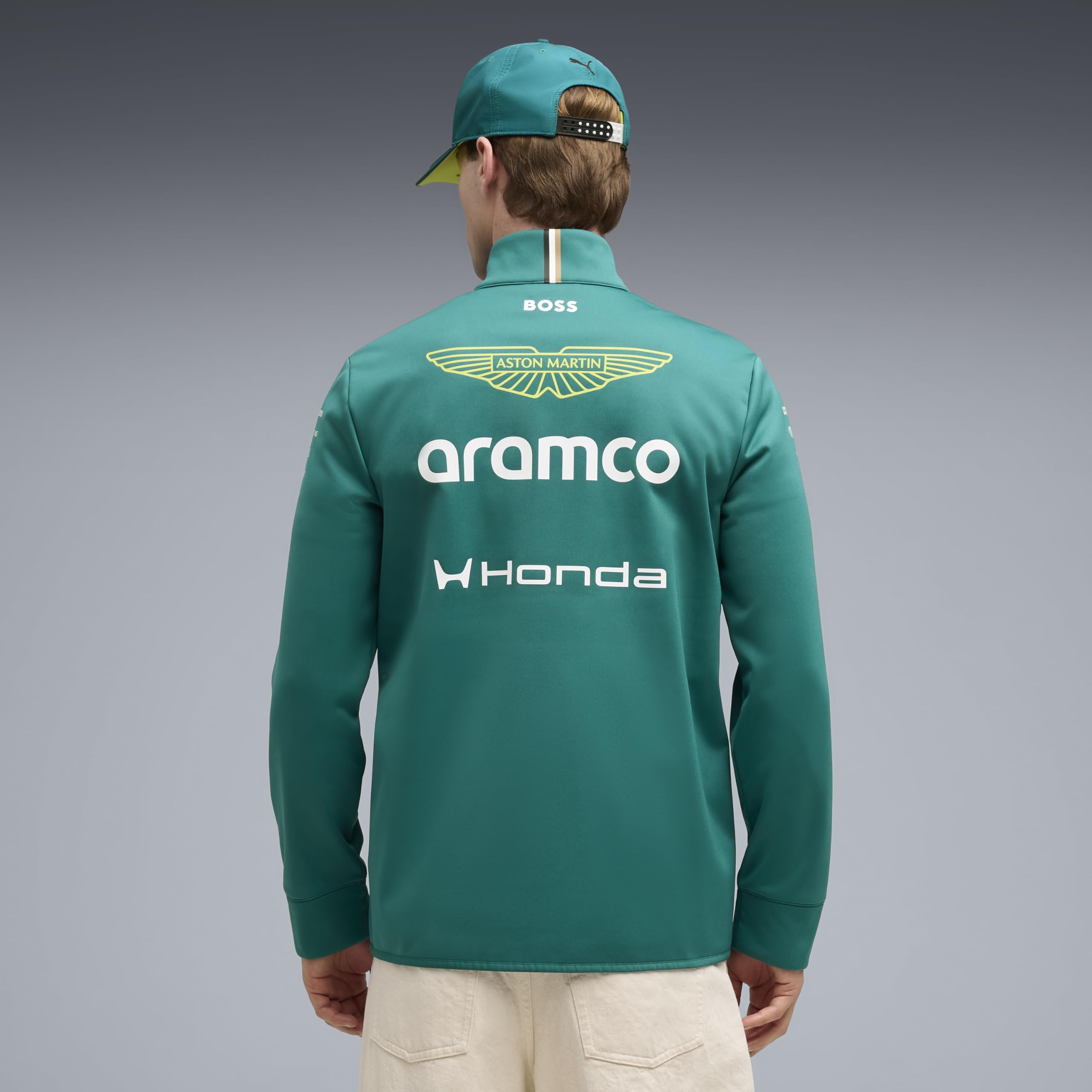 PUMA Aston Martin F1 2026 Chaqueta softshell del equipo para hombre – Verde