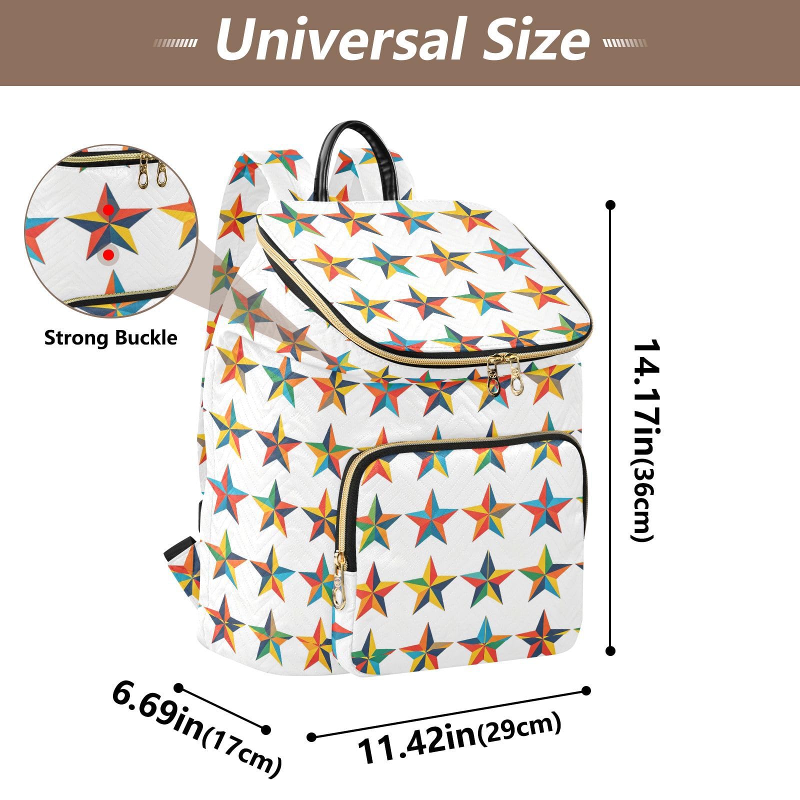 Zaino alla moda da 15L per le donne elegante borsa multiuso leggera