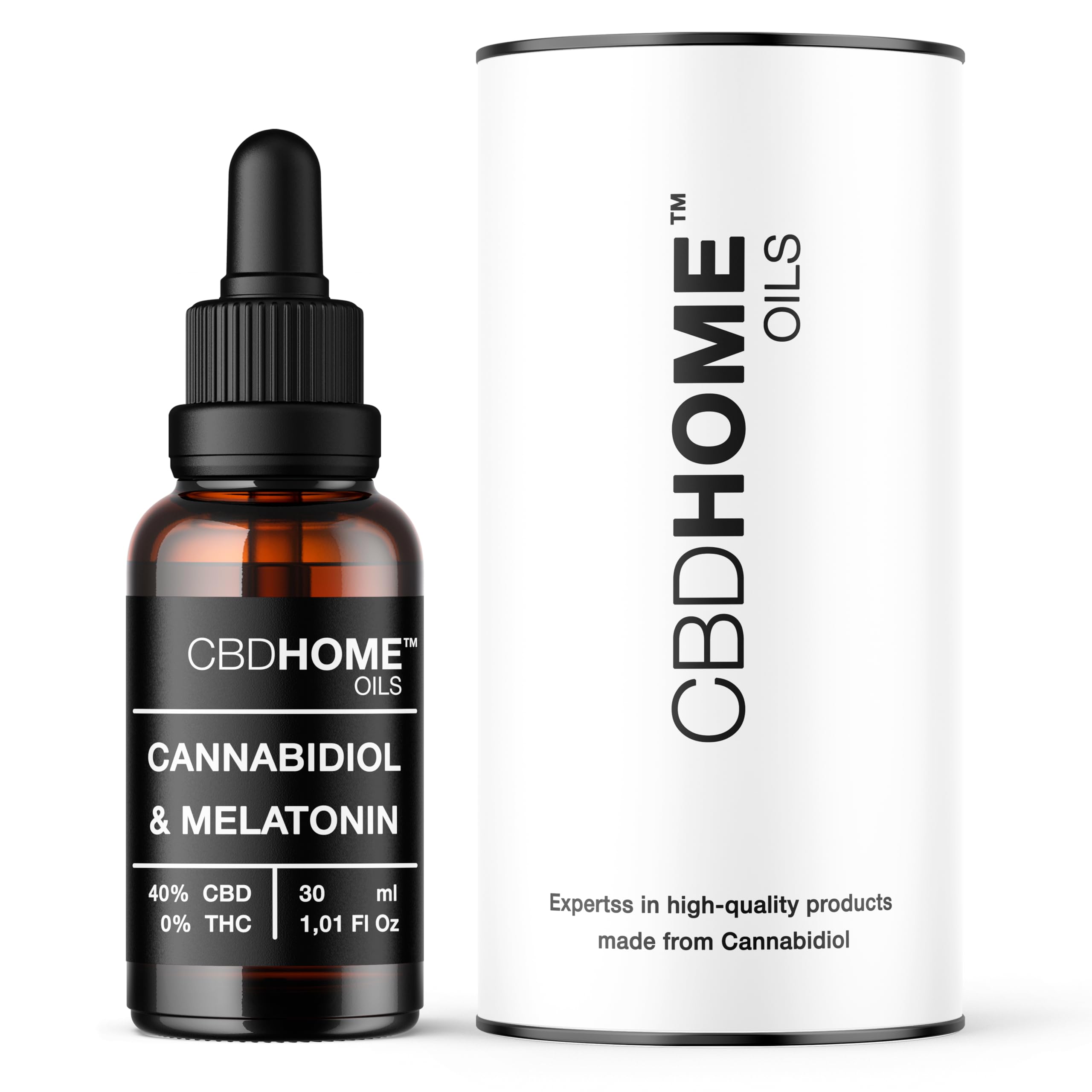 NATURECAN 40% CBDオイル 1200mg/30ml CBD HOME Oils - CBD Oil 40% + Melatonin - 30ml - Coconut Oil Base