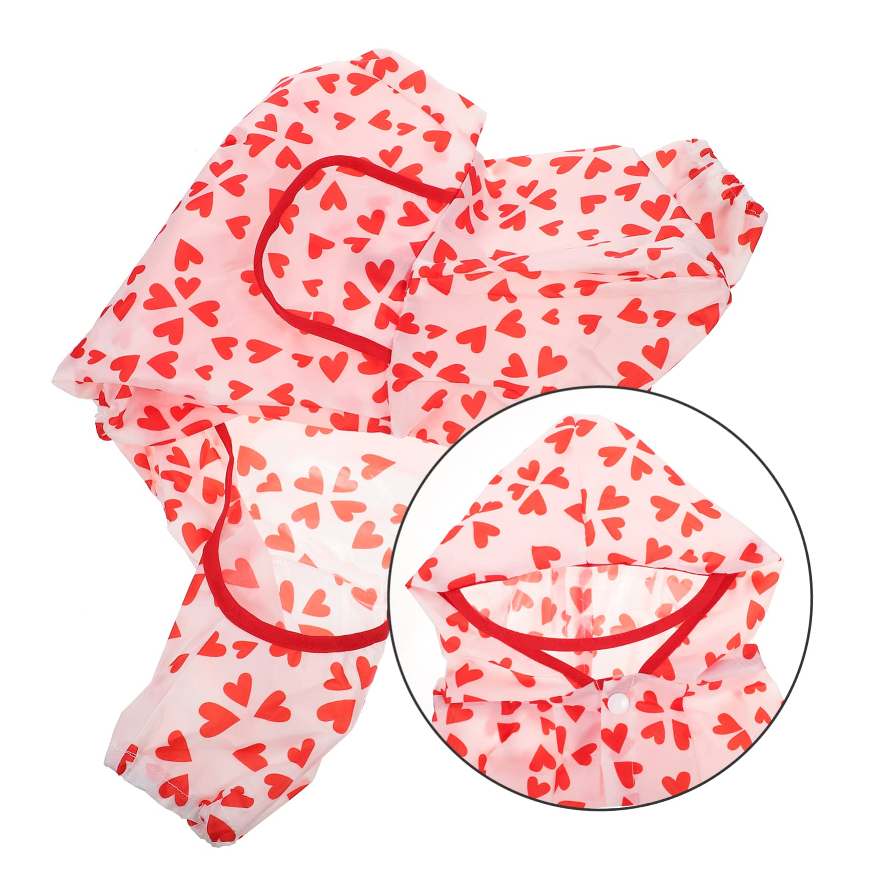FRCOLOR 5pièces Manteau De Pluie Imperméable pour Chien Respirante Polyester Poncho pour Chiens De Moyenne Et Petite Accessoire Pratique pour Activités Extérieures