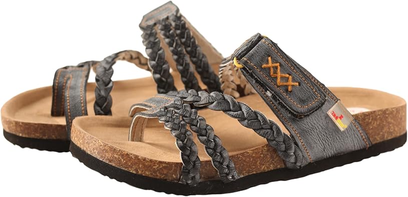 TMA EYES Womens Braided Flat Sandals