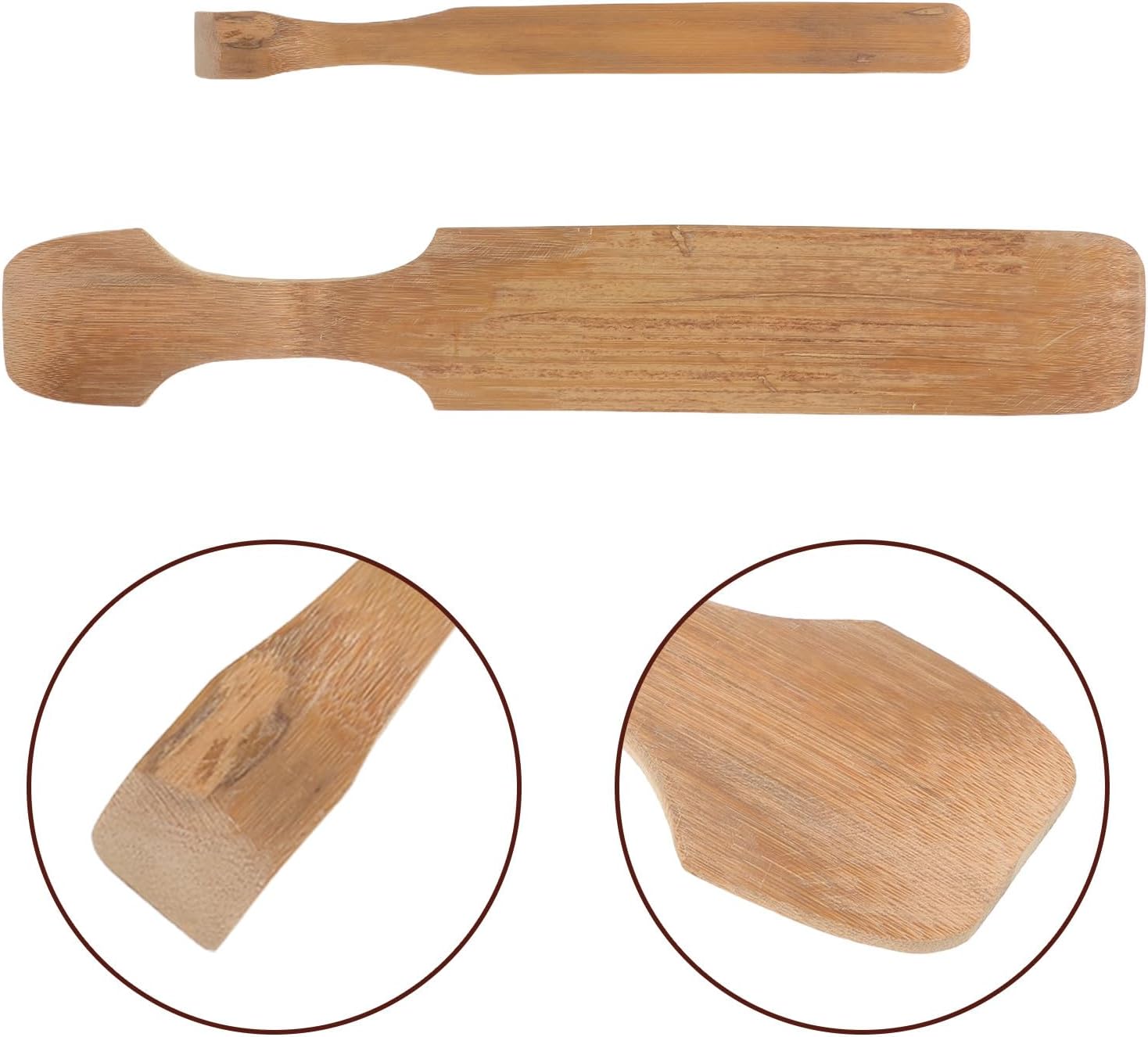 2pcs Wooden Clay Paddles for Pottery Shaping and Precision
