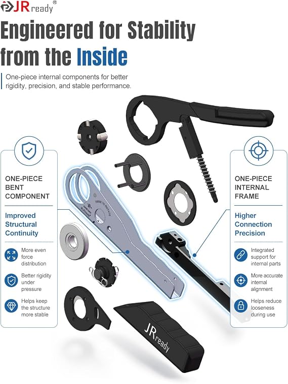 JRready Deutsch Crimp Tool ST2169 Deutsch Crimping Tool for DT,DTM,DTP and Amphenol AT ATP ATM Series Size 16 20 12 Solid Pin&Soc Contacts,Closed Barrel Crimp Tool with Three Positioners