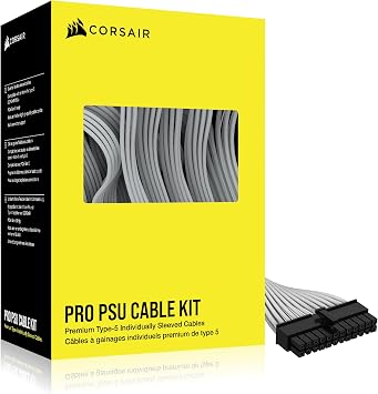 Corsair Premium Individually Sleeved Type-5 PSU Cables - Pro Kit - White