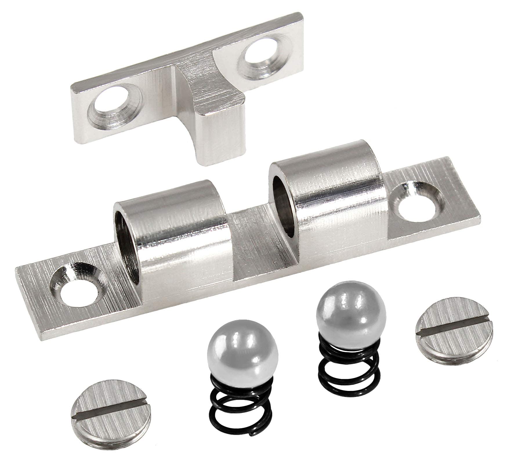 Lot De 12 Loquets à Rouleau à Double Bille Tension 2" (50mm) - Finition Nickel, Métal, Neufs
