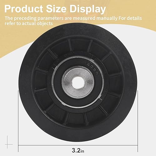 Miniatura 9 de AM121970 AM104666 280-858 Polea tensora plana compatible con tractores de césped JohnDe-ere GX70 GX75 GX95 LT166 LT160 LT150 LT170 LT190 LT180 Z255