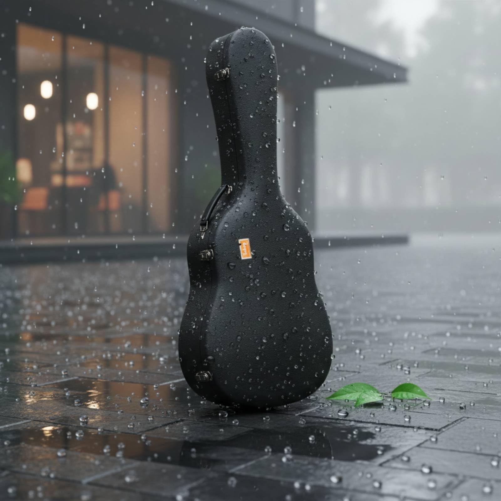 Custodia Chitarra Acustica Custodia Rigida Custodia Impermeabile Custodia Leggera Rivestimento Morbido E Schiuma, Chitarra Elettrica Universale Nero Leggero [Solo 1.7KG]