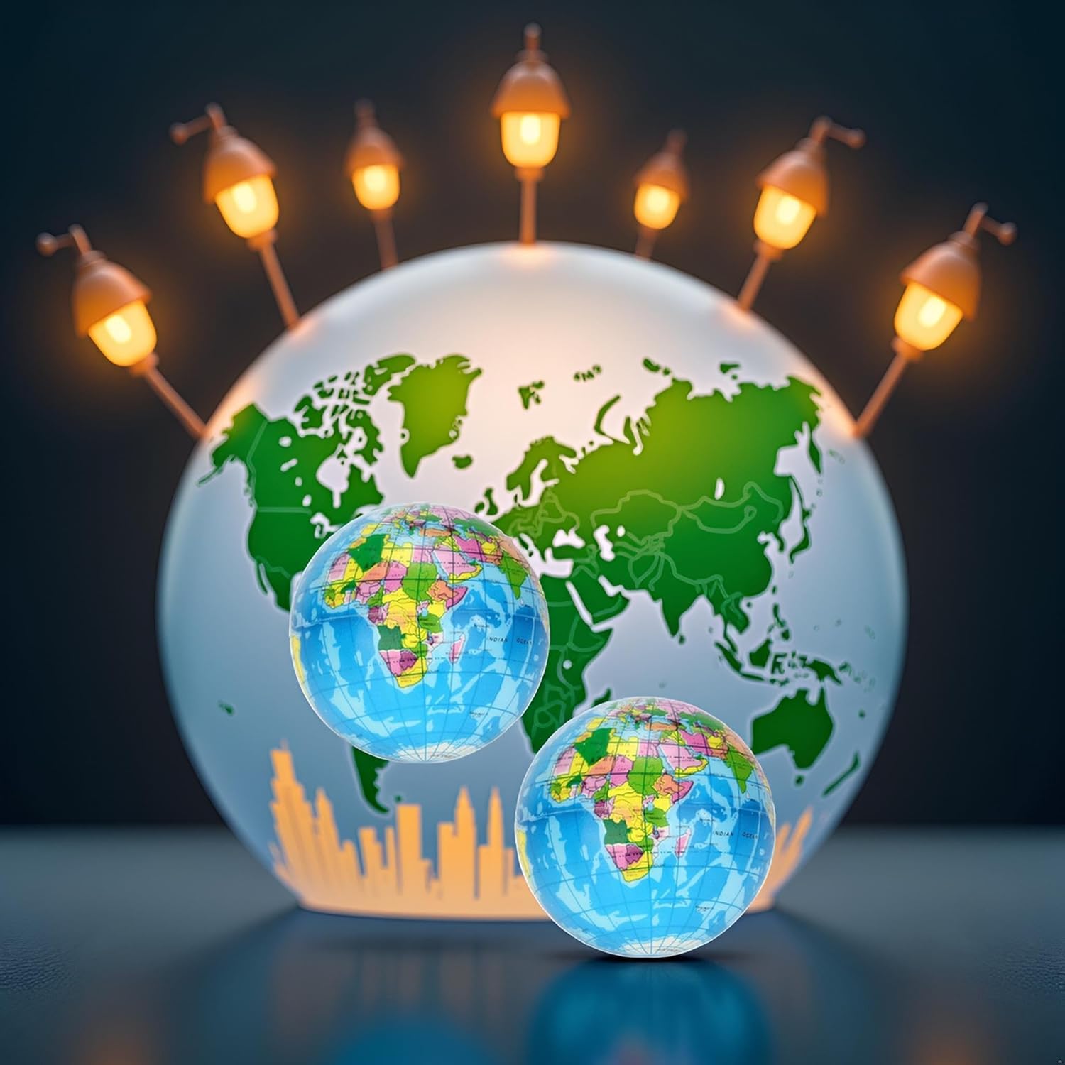 2Pcs Blue Squishy Squeeze ,World Map Globe Palm Ball Slow Rising Stress Relief Birthday Xmas Gifts Xmas Stocking Fillers Party Bag Gifts (7.6CM),Novelty and Gag