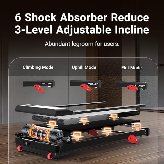 Caminadora HARISON Plegable con Inclinación, 3.0 HP, 300 lb miniatura 3