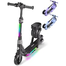 ECOROAD EK8 Kids Electric Scooter with Seat, 2-in-1 Sit-to-Stand Design