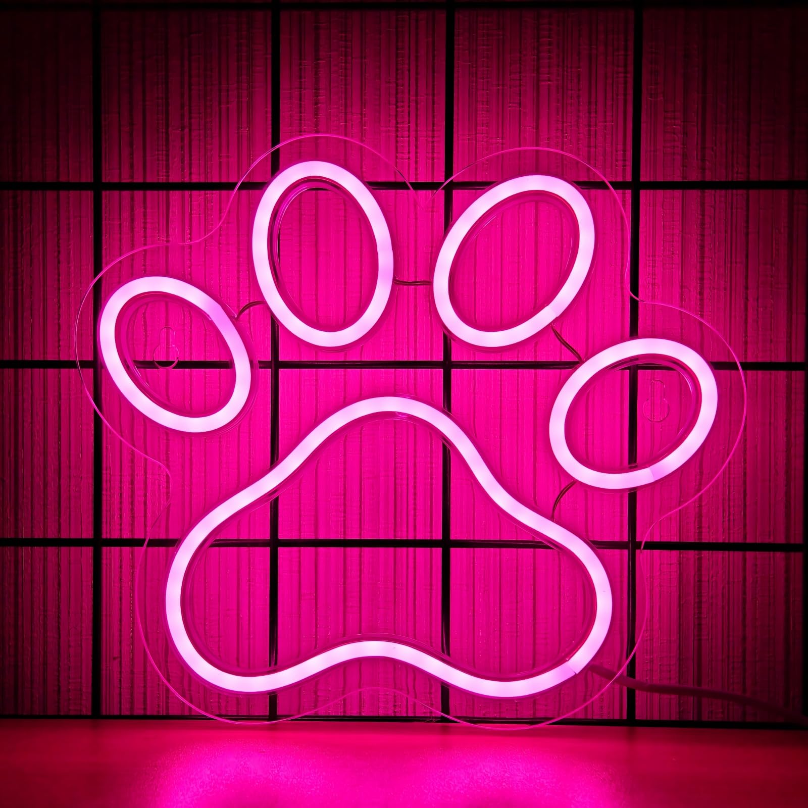 insegna al neon zampa cane luminosa regalabile LED