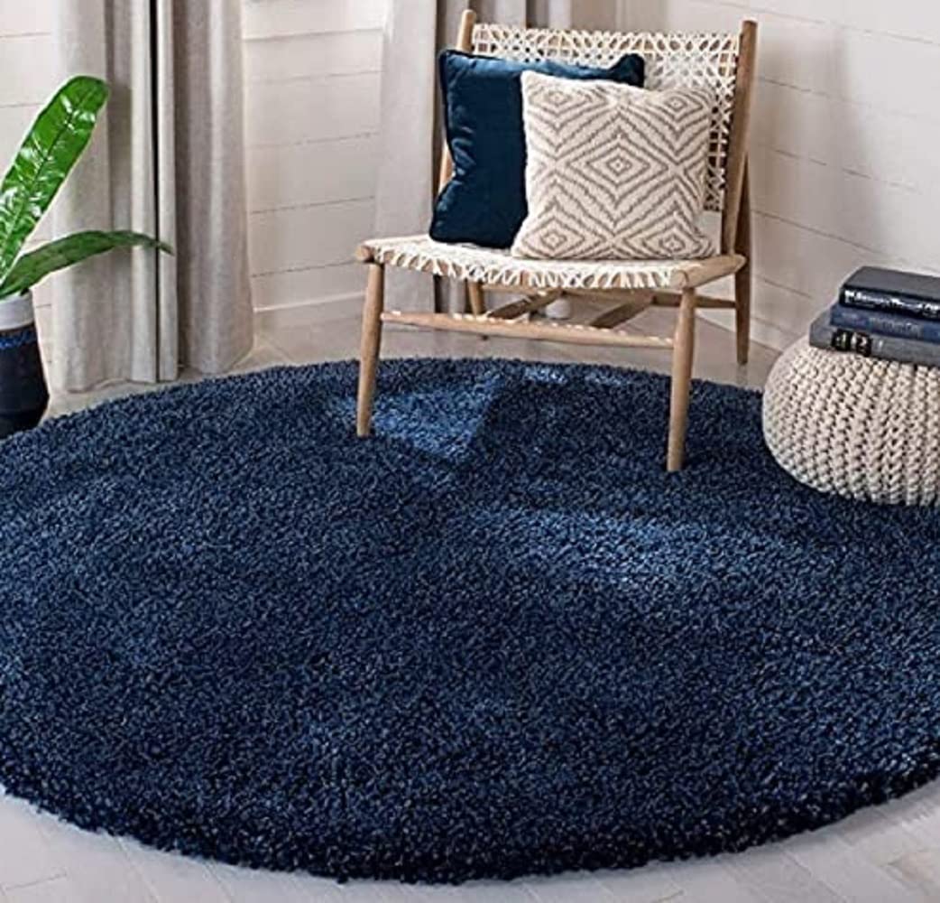 A R Creations Anti Skid 100% Polyster Rug Round Carpet Bedside Runner Doormat for Living Room, Bed Room, Home,Bedroom (Multi, 2x2 Feet)-picture-10