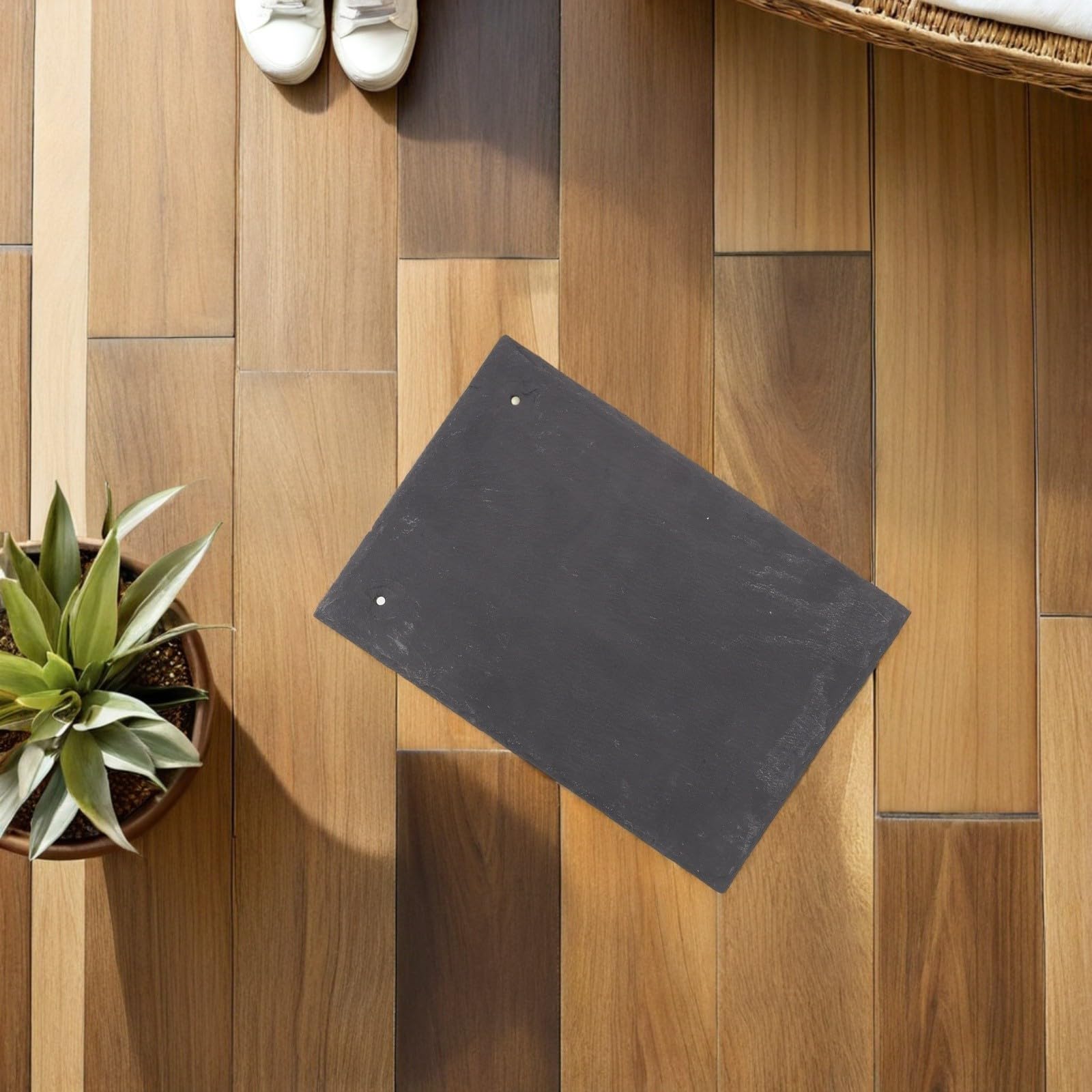 OUNONA Paneles Decorativos para Tejado de Pizarra Negra Estilo Europeo Diseño Ligero y Resistencia al Clima para Reparación Exterior de Casas