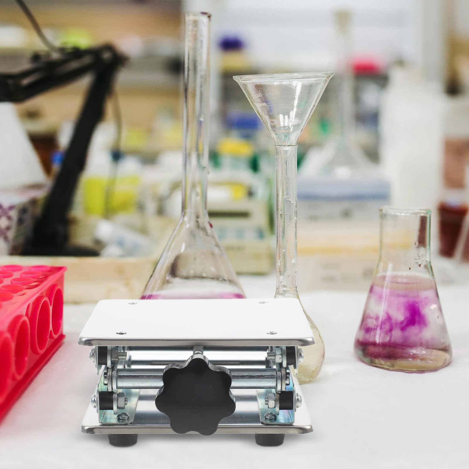 Plateforme Élévatrice à Ciseaux pour Cric de Laboratoire, Acier