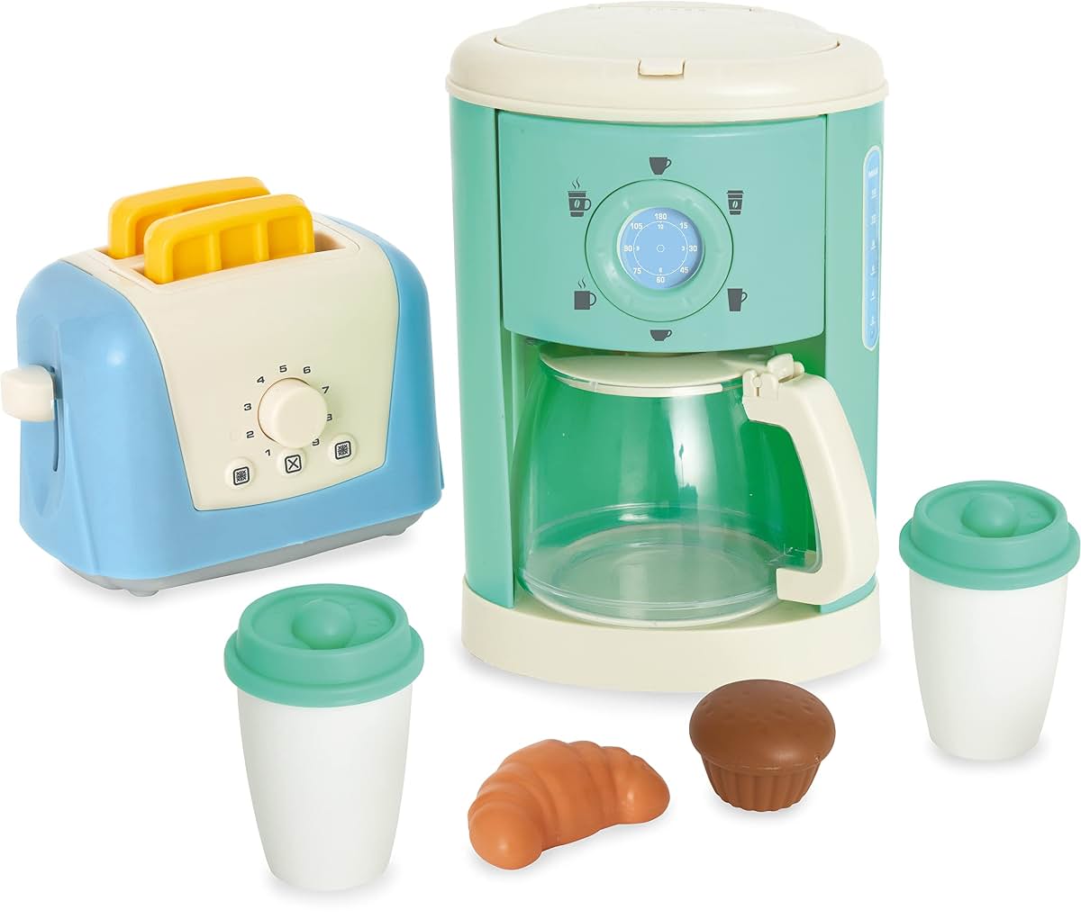 Multicolor Plastic serveware set: Casdon Takeaway Breakfast Set