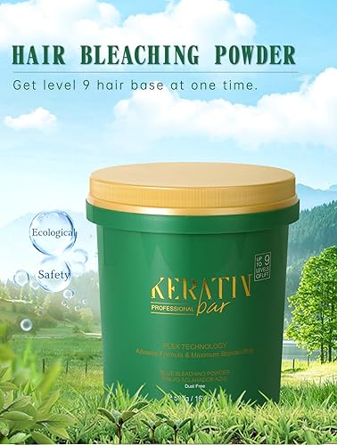 Miniatura 6 de KERATIN BAR Polvo blanqueador azul profesional  Tecnología Plex  Eleva hasta 9 tonos  Máxima elevación  Aclarador extra fuerte  Destacadores de