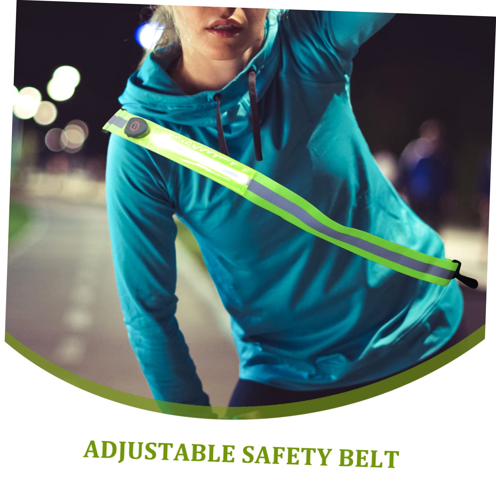 HEMOTON Lot De 4 Bandes Réfléchissantes pour Vélo Éclairage De Nuit Néon Brassard Ceinture De Course Bandes Réfléchissantes pour Vélo Bandes Réfléchissantes D'Extérieur
