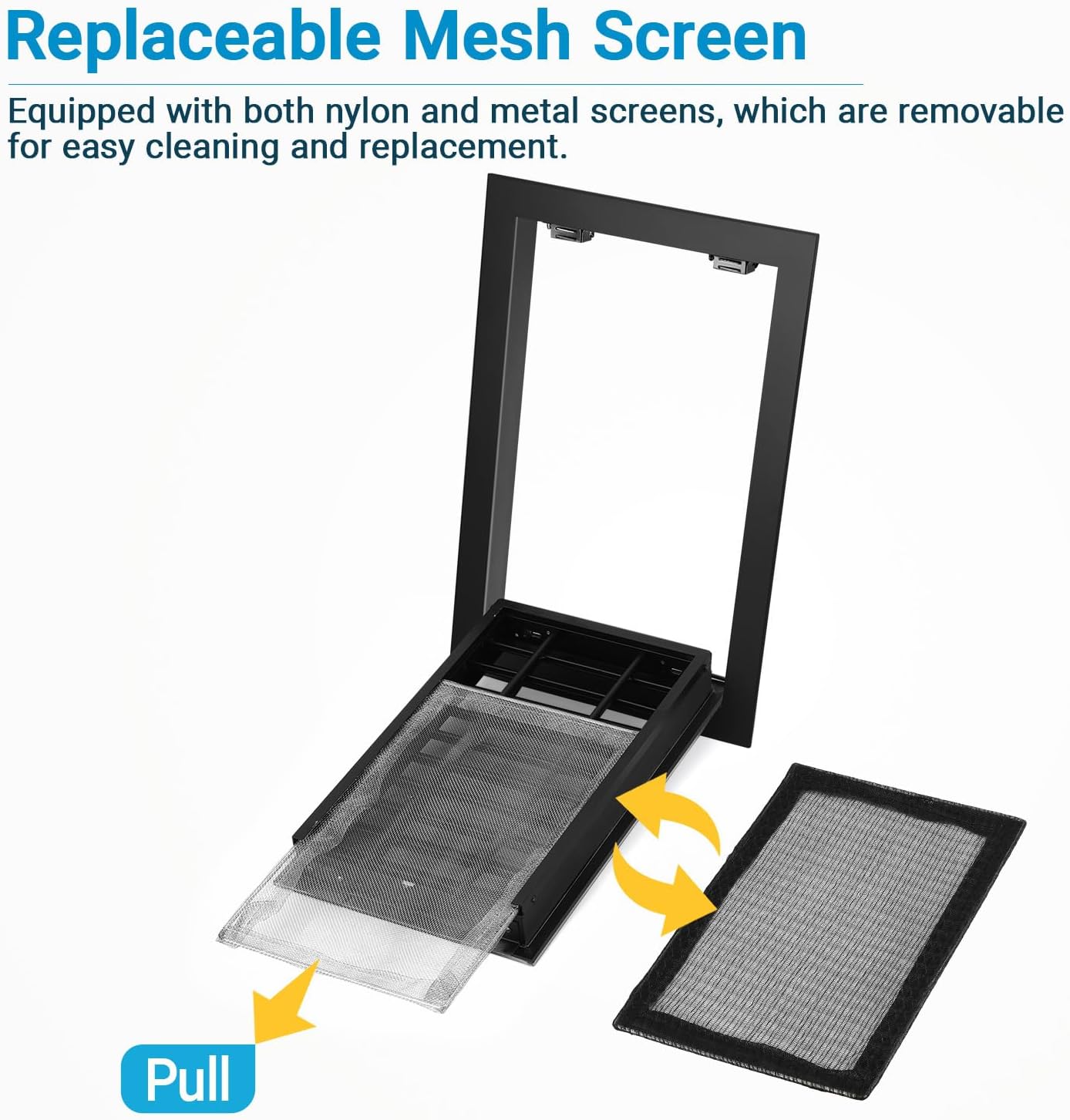 2 Pack 12''x18'' Aluminum Gable Vent with Replaceable Screen, Louvered Attic & Shed Vent for Exterior Doors, Walls, House (Black)