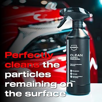 Nasiol Clean Universal Precleaner,Quick Exterior-Interior Detailer,All Purpose Super Cleaner,Detailing,Car Cleaners,Hard Surfaces Pre-Cleaning Solution,17 Fl Oz