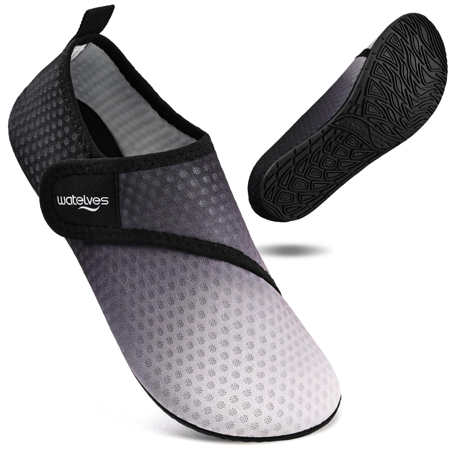 WateLves Badeschuhe Wasserschuhe Herren Damen Schwimmschuhe Strandschuhe Aquaschuhe Schnell Trocknend Breathable Surfschuhe Beach Pool Unisex