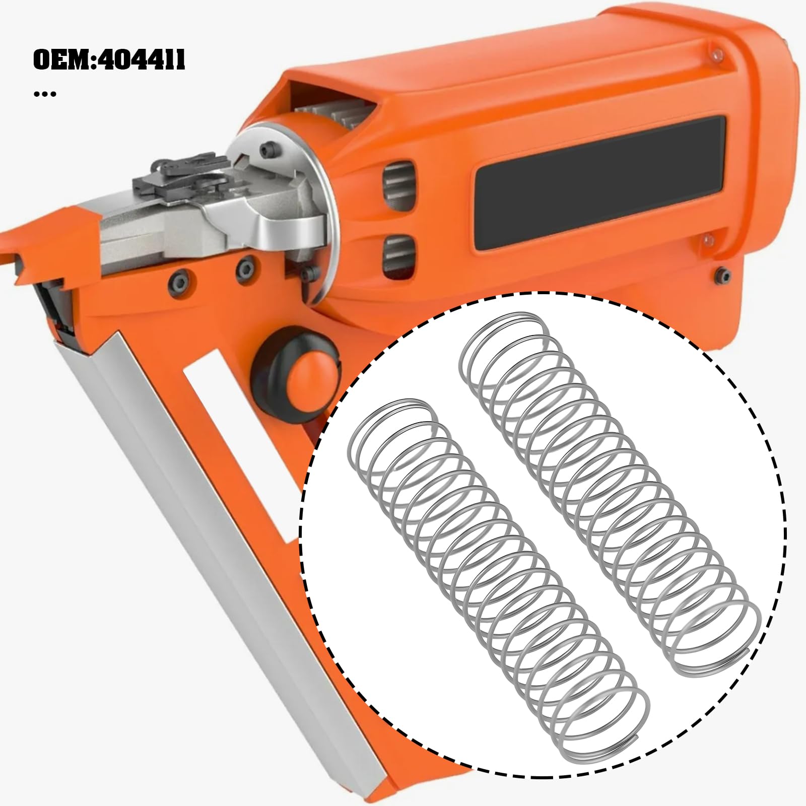 Create idea 10pcs Nail Gun Springs 18x4x0.2mm Replace 404411 Compatible with Paslode IM350 - Image 2
